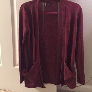 Red Urban Outfitters Sparkle & Fade Sweater